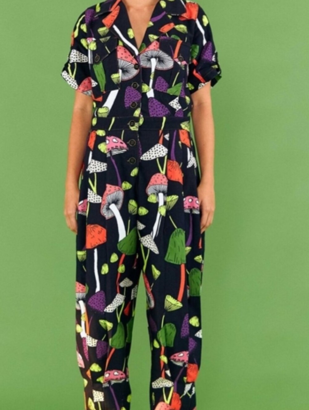 Farm Rio Mushroom Jumpsuit - Picture 5 of 8